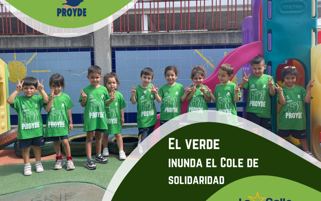 ¡El verde inunda el cole de solidaridad!