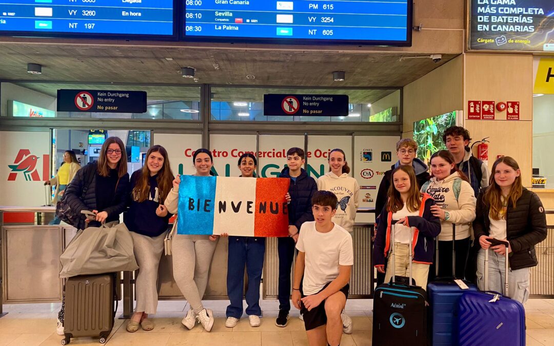 Nos visitan seis alumnos de Francia